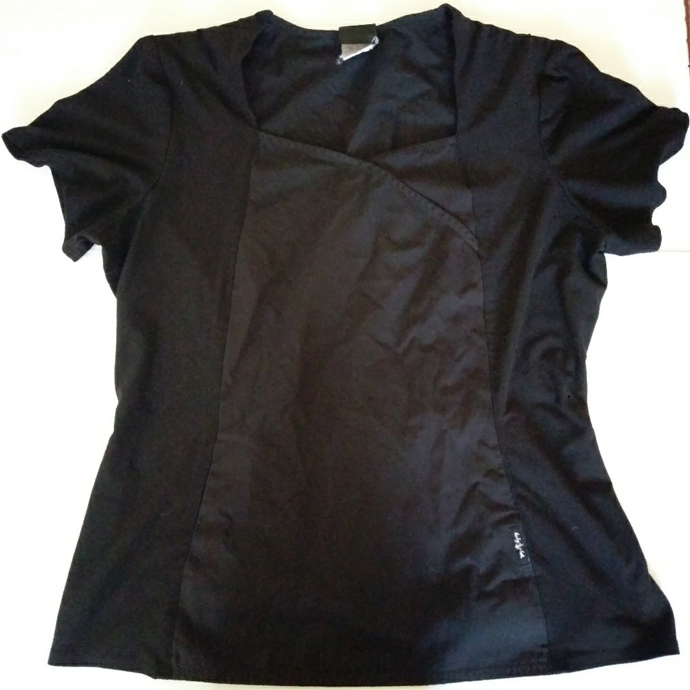 🎃 Work Scrub Baby Phat All Black Used